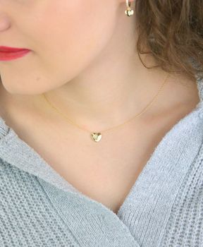 Subtelny naszyjnik damski Nomination Italy z kolekcji Petit Sparkle. Srebro 925 pozłacane 18K złotem, ozdobne serduszko z cyrkoniami. Regulowana długość 38–44 cm. Idealny prezent z certyfikatem autentyczności (1).JPG